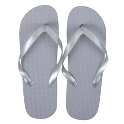 Wholesale Womens Flip Flops silver