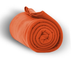 Red orange throw online blanket