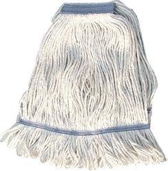 White Yarn 24 Oz. Looped-End Wet Mop Head - 600 G Capacity